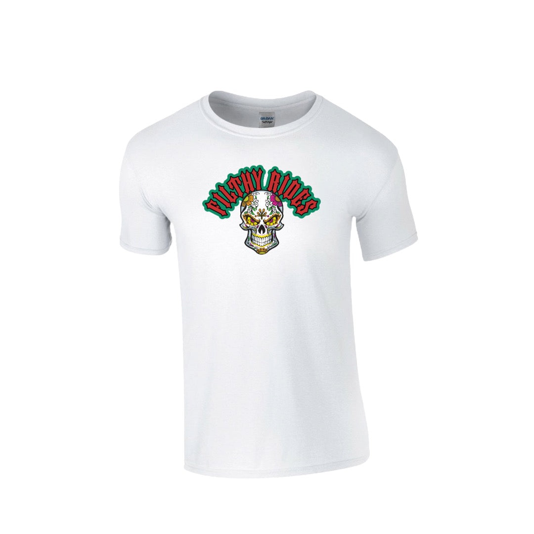 Filthy Rides Sugarskull T-shirt - Various colour options