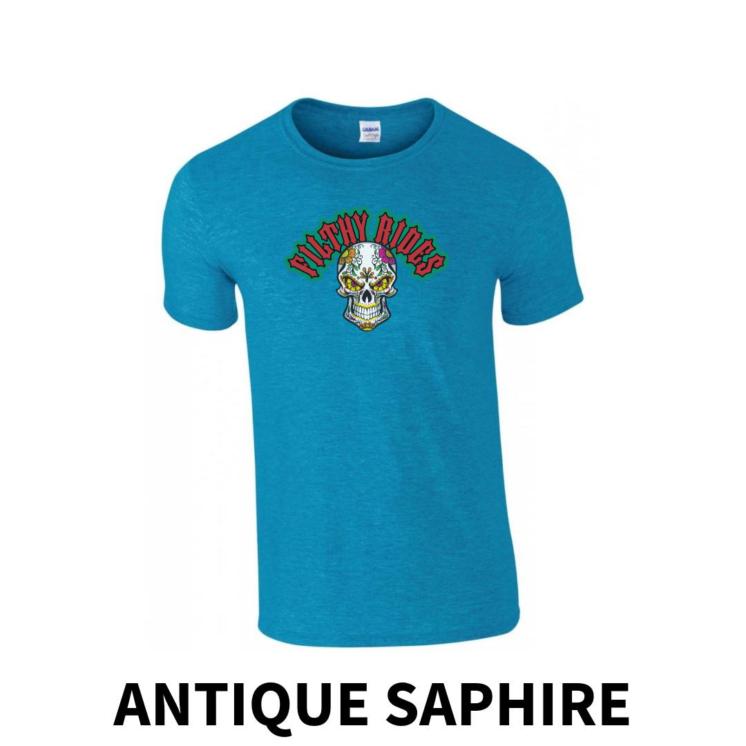 Filthy Rides Sugarskull T-shirt - Various colour options