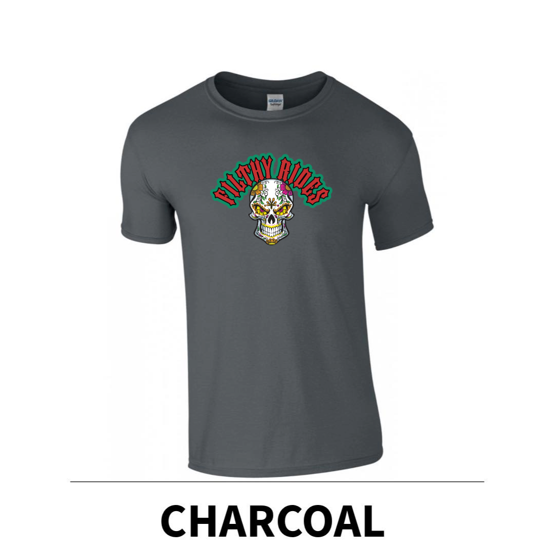 Filthy Rides Sugarskull T-shirt - Various colour options