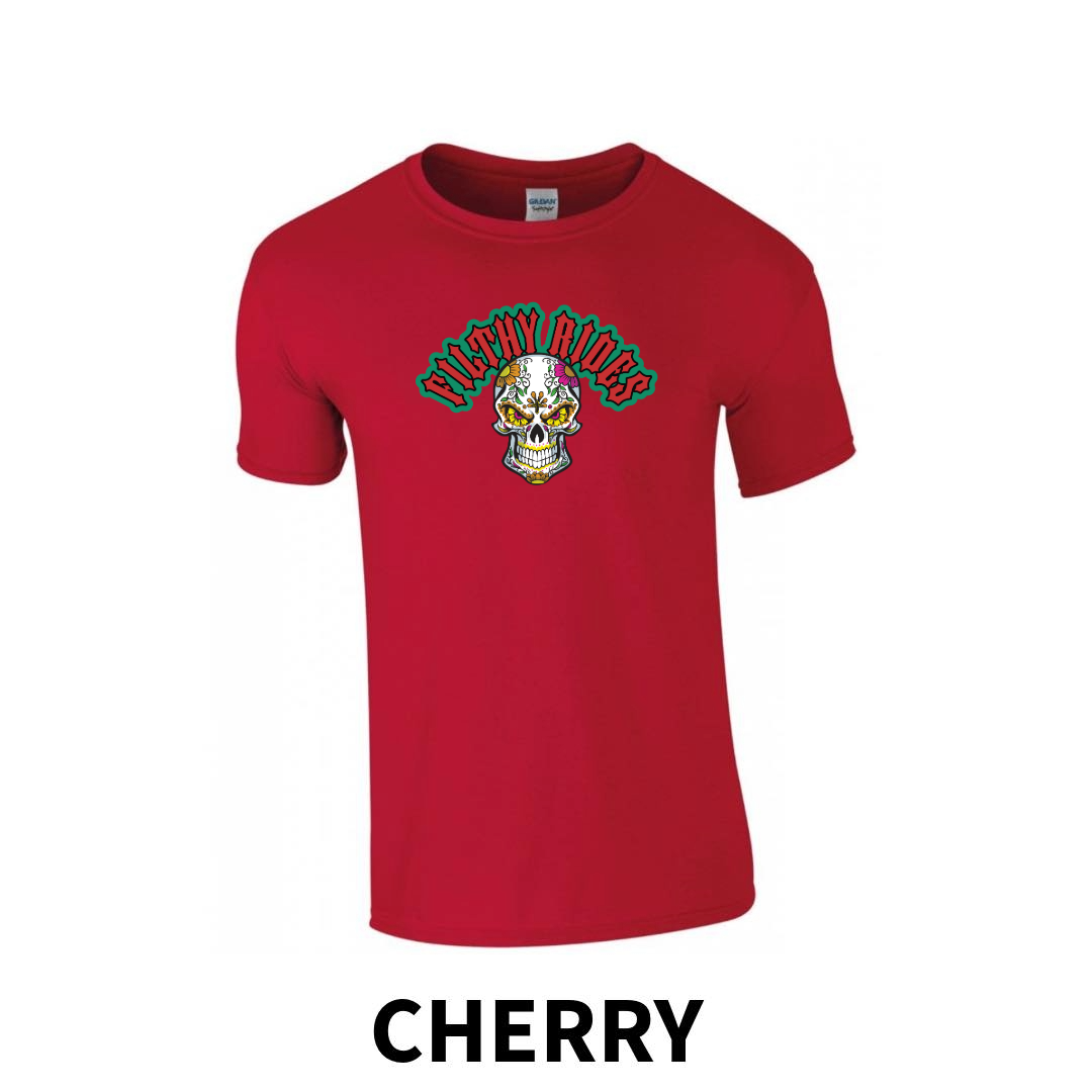 Filthy Rides Sugarskull T-shirt - Various colour options
