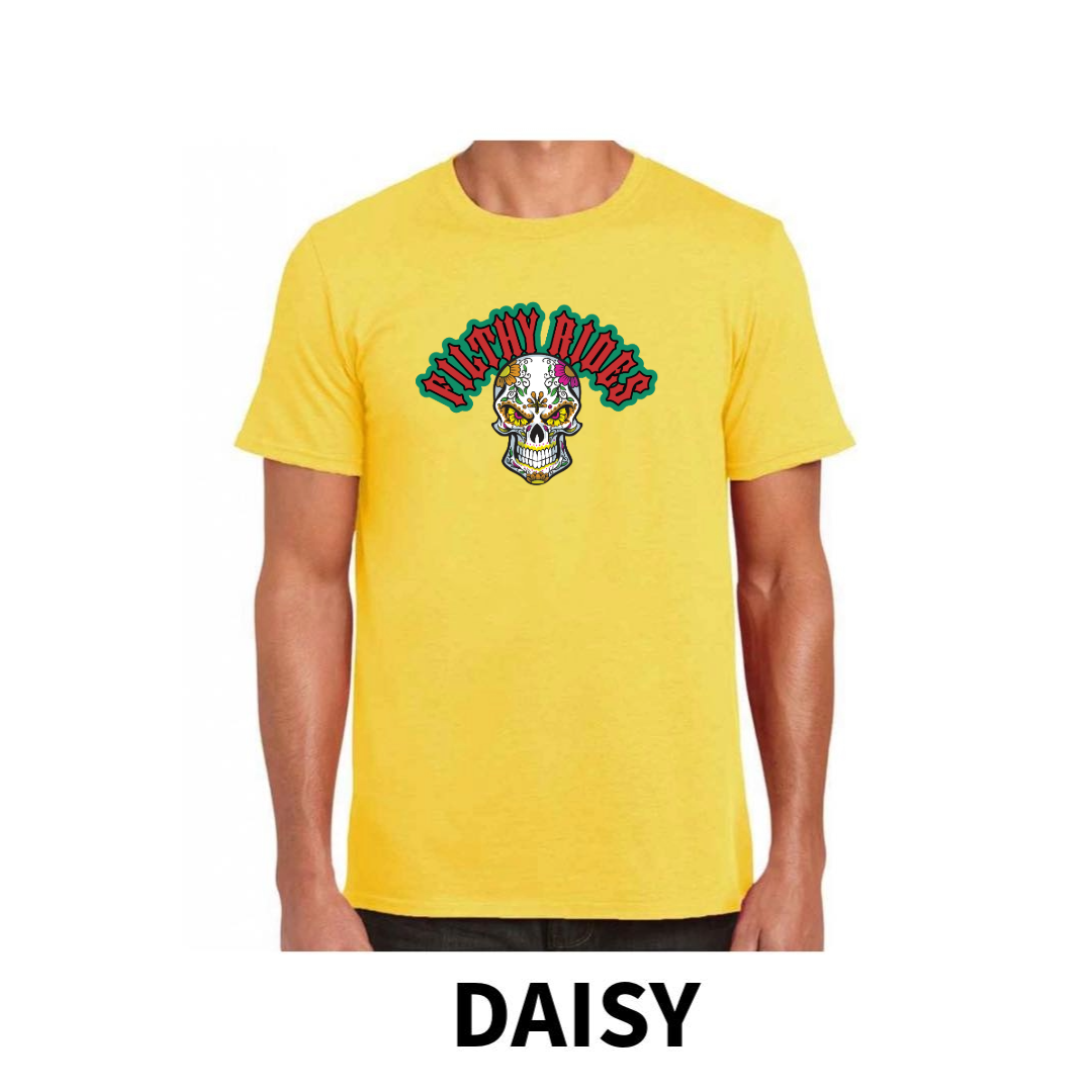 Filthy Rides Sugarskull T-shirt - Various colour options