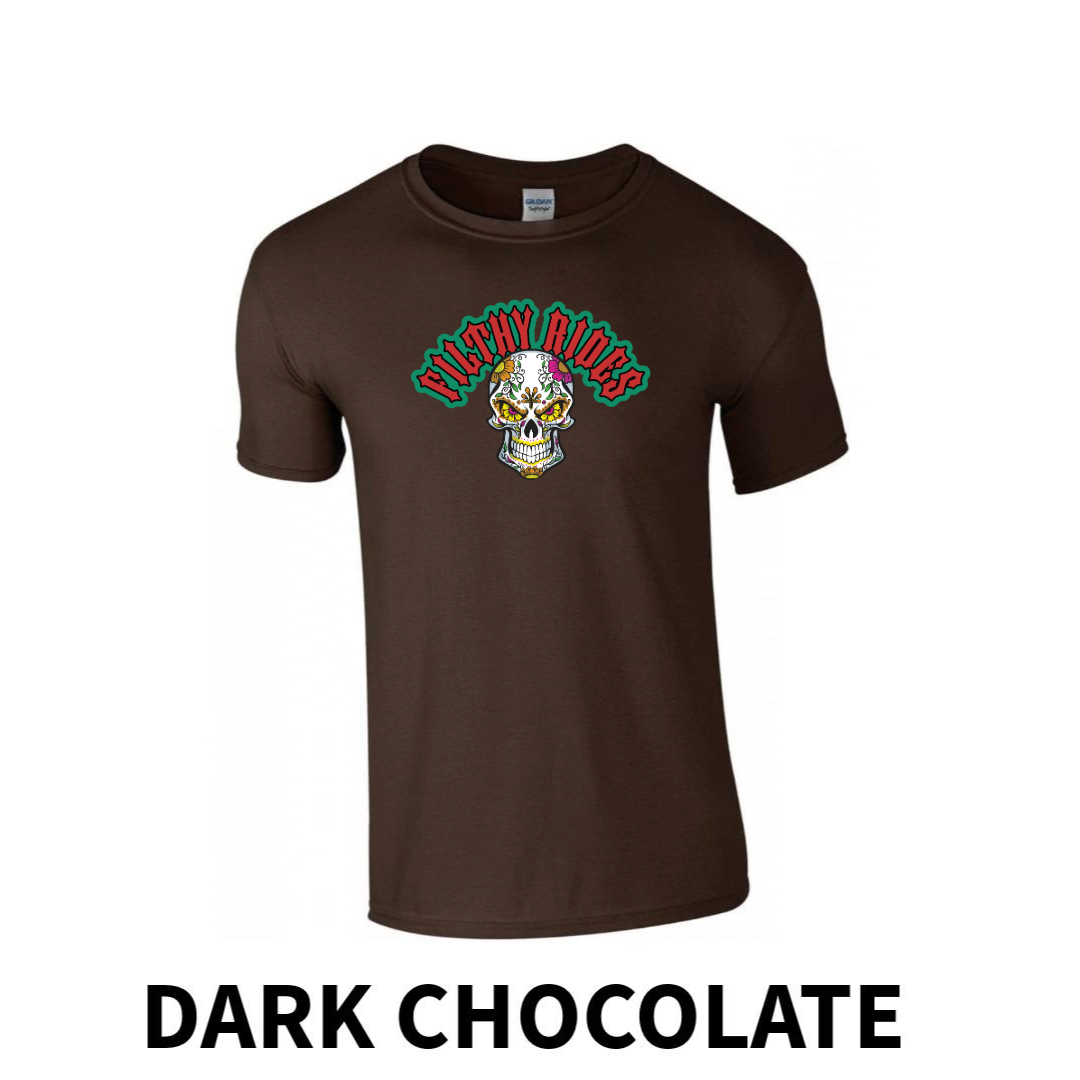 Filthy Rides Sugarskull T-shirt - Various colour options