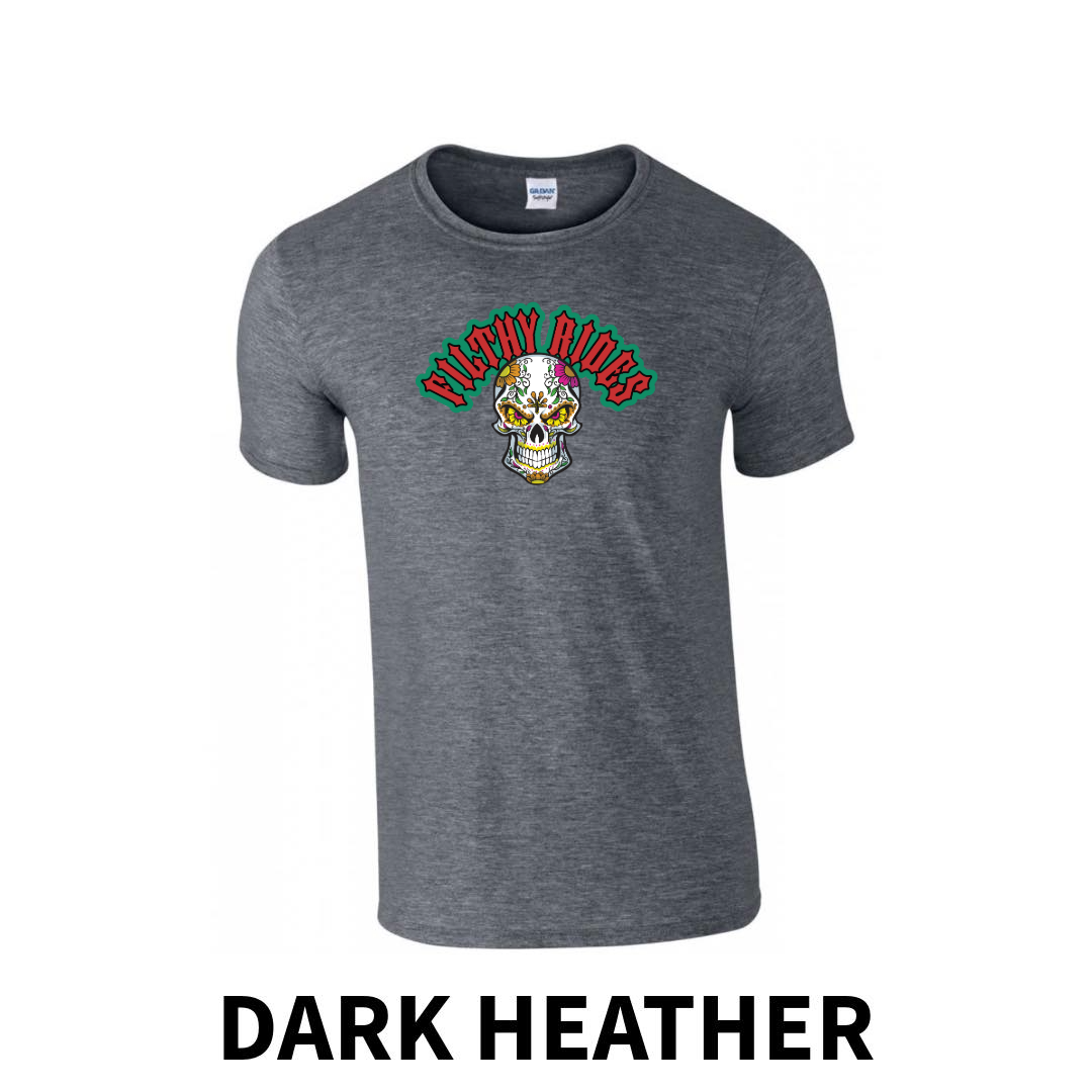 Filthy Rides Sugarskull T-shirt - Various colour options