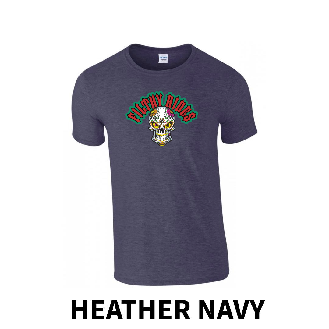 Filthy Rides Sugarskull T-shirt - Various colour options