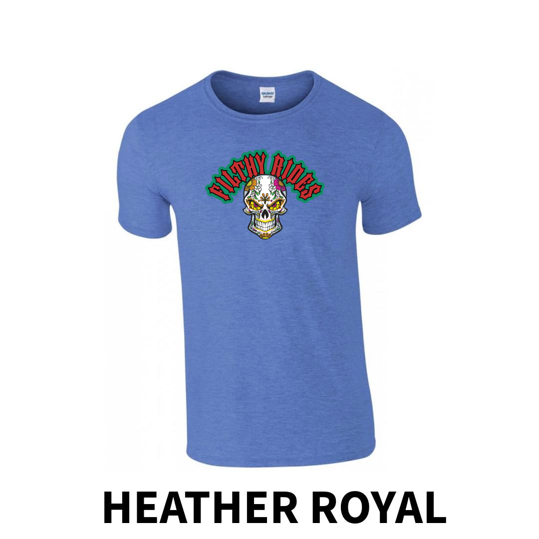 Filthy Rides Sugarskull T-shirt - Various colour options