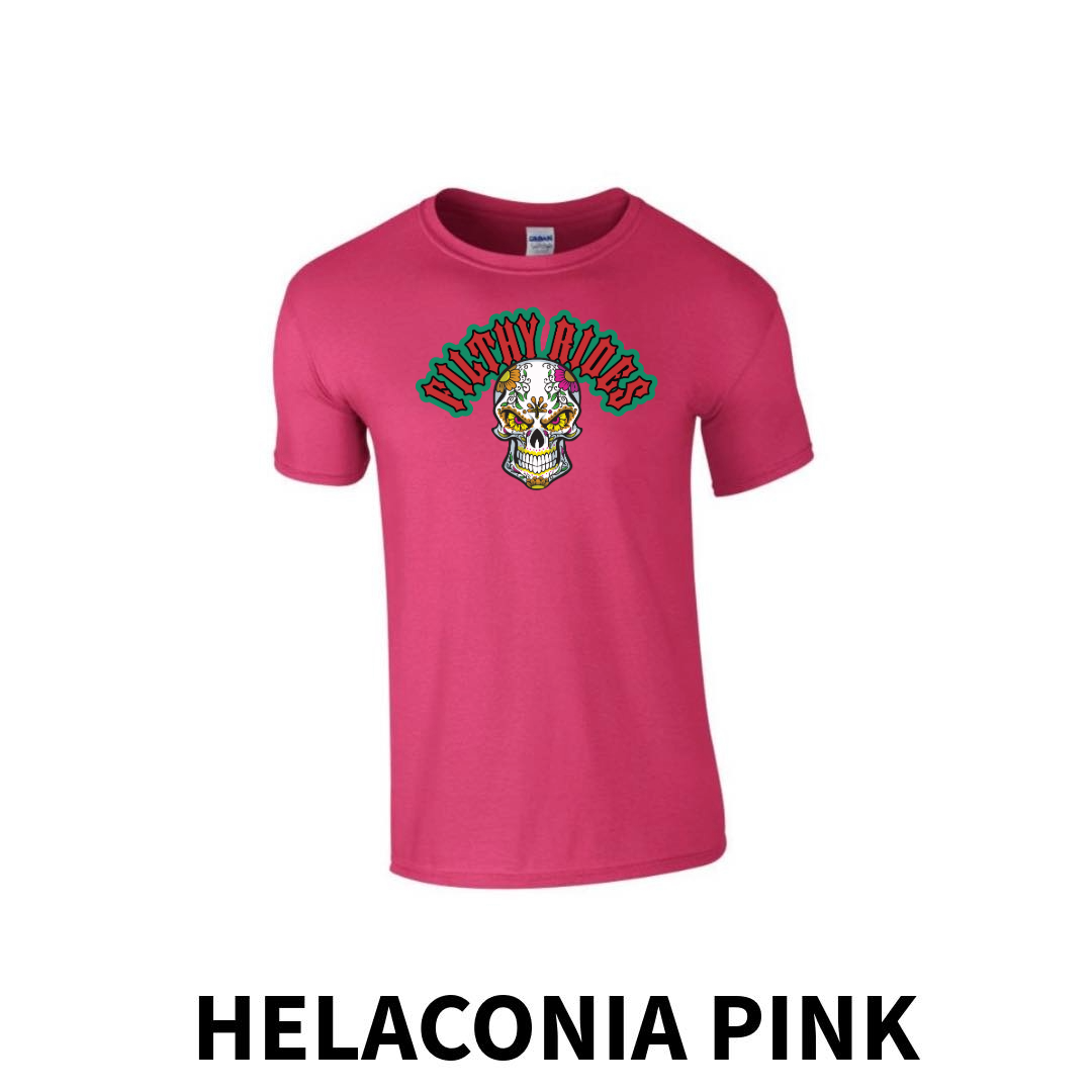 Filthy Rides Sugarskull T-shirt - Various colour options