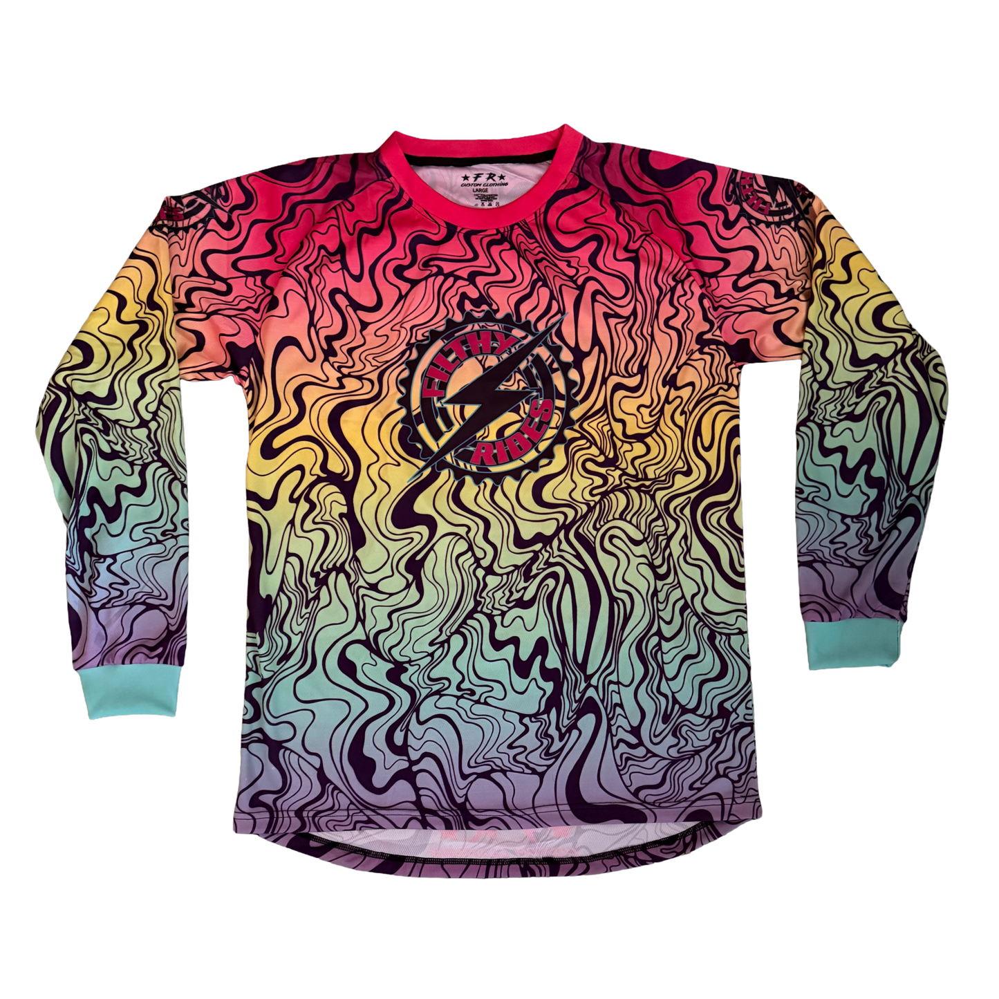 IN STOCK - RAINBOW JERSEY - UNISEX ADULTS SIZE MEDIUM