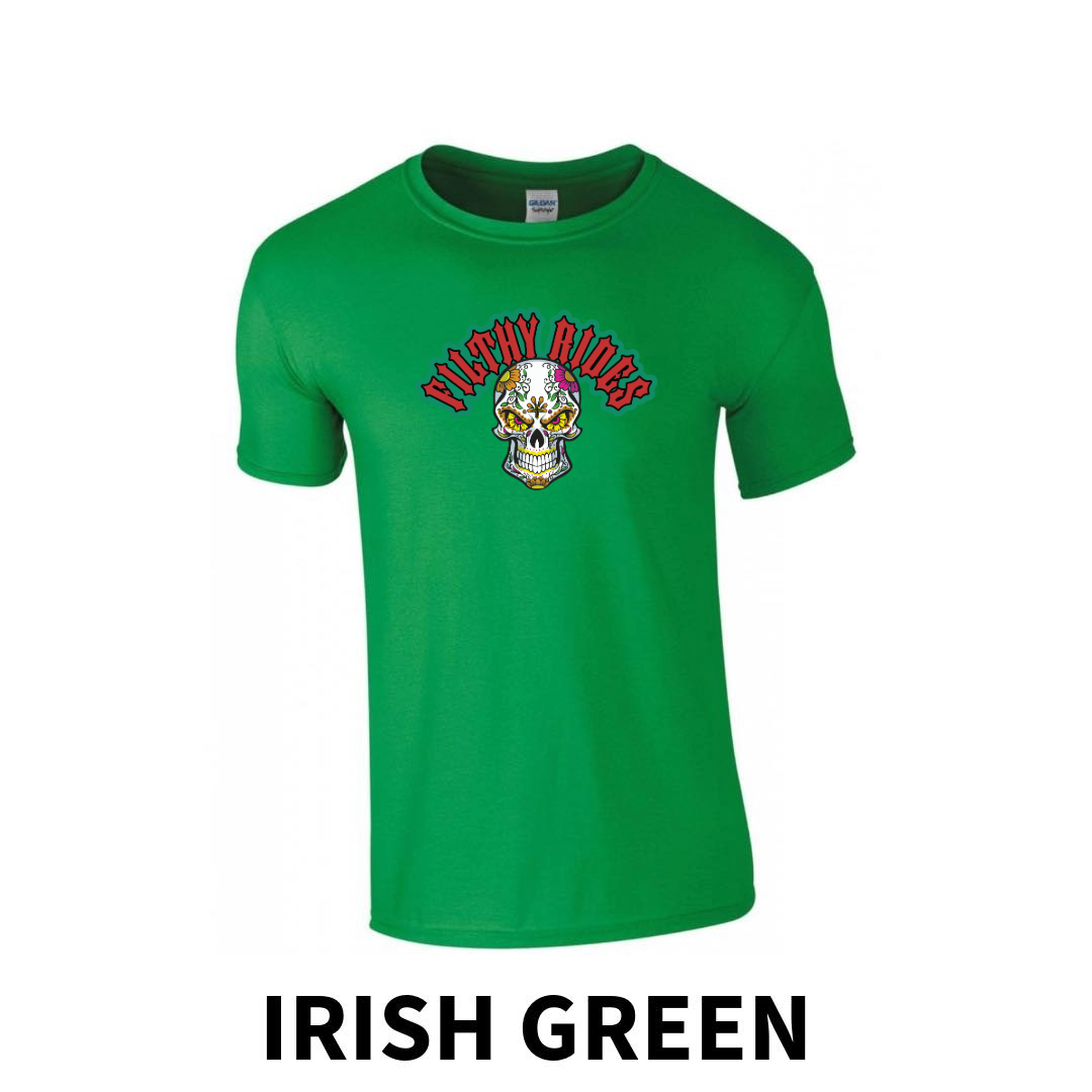Filthy Rides Sugarskull T-shirt - Various colour options