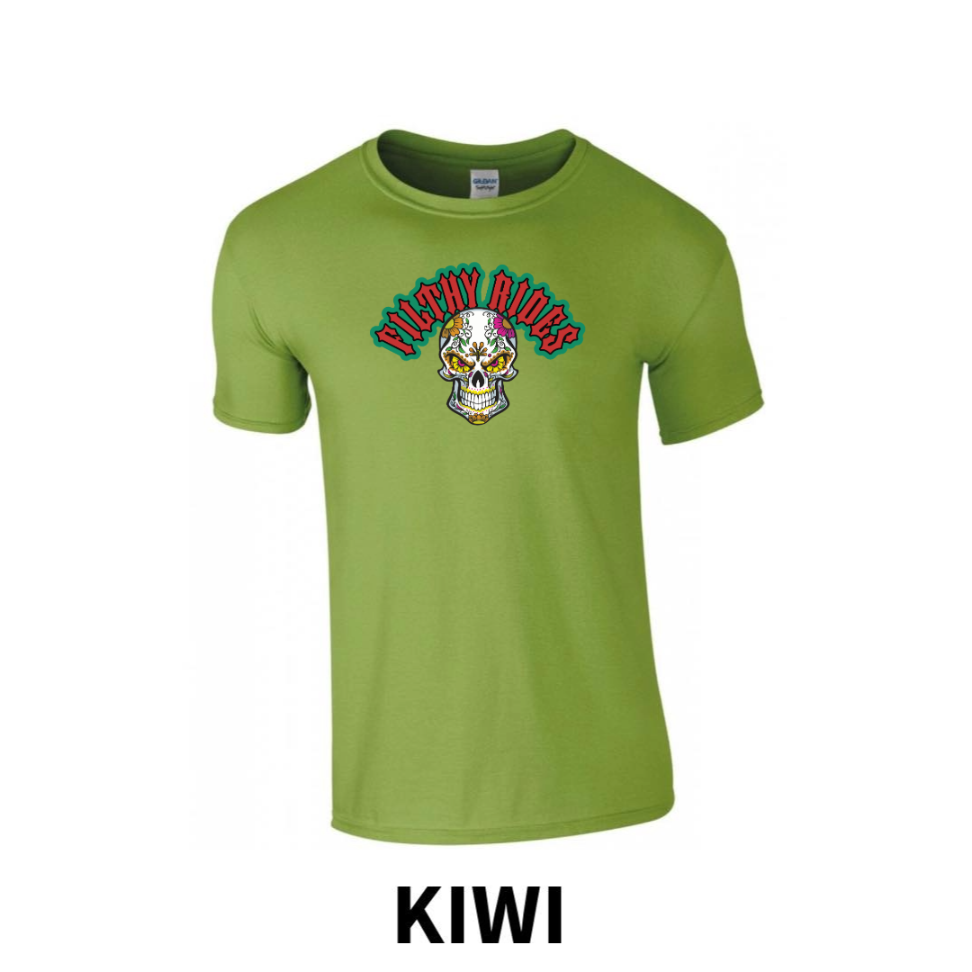 Filthy Rides Sugarskull T-shirt - Various colour options