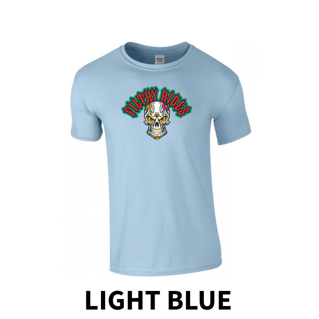 Filthy Rides Sugarskull T-shirt - Various colour options