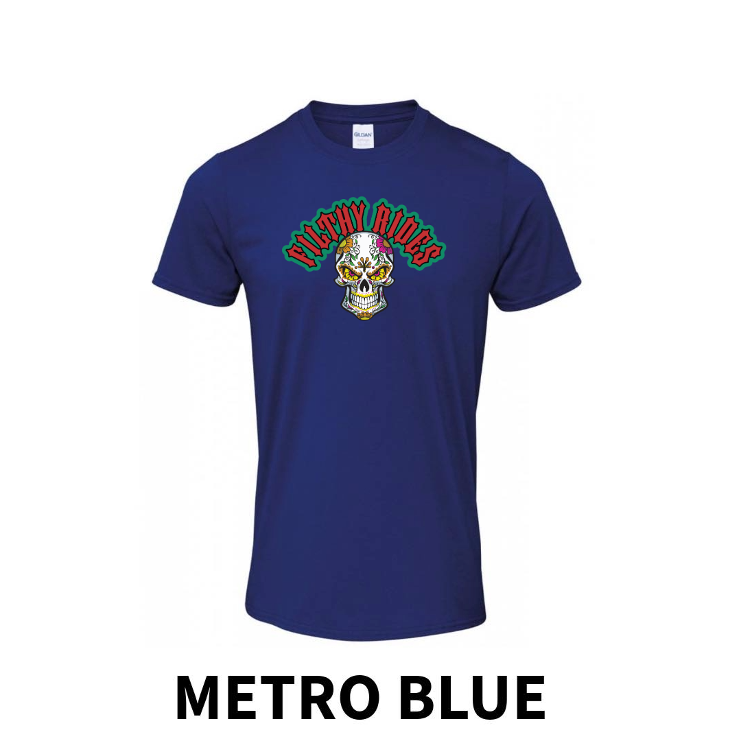 Filthy Rides Sugarskull T-shirt - Various colour options