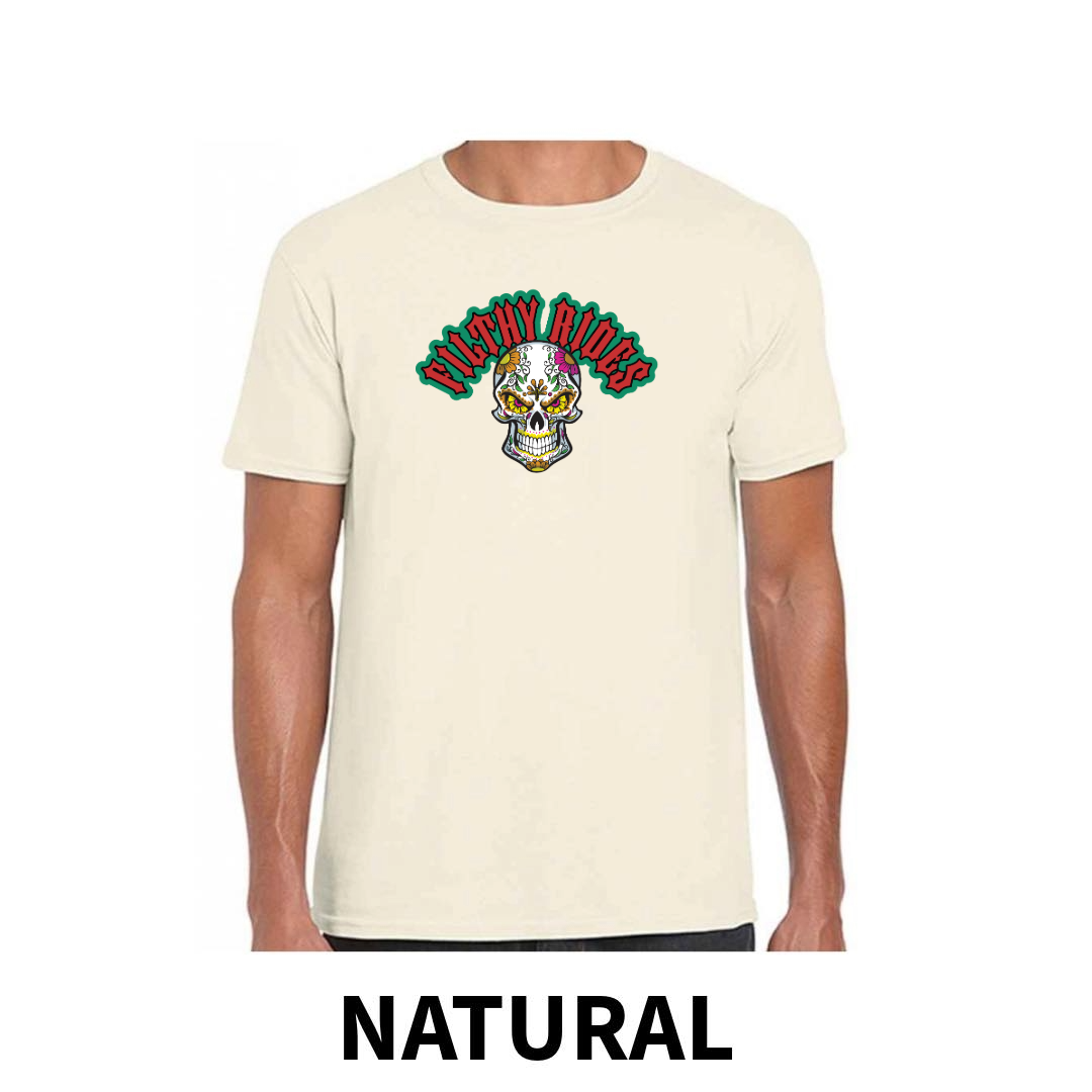 Filthy Rides Sugarskull T-shirt - Various colour options