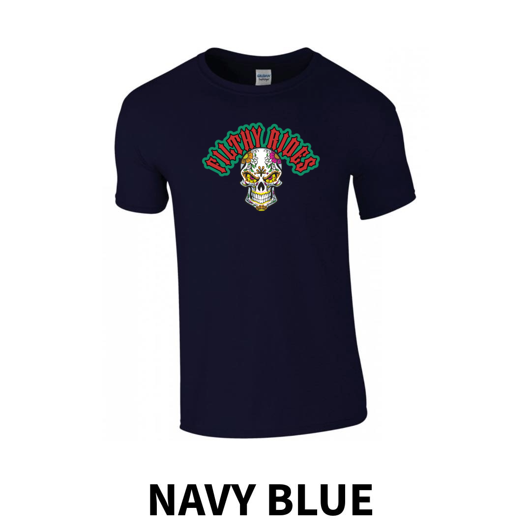 Filthy Rides Sugarskull T-shirt - Various colour options