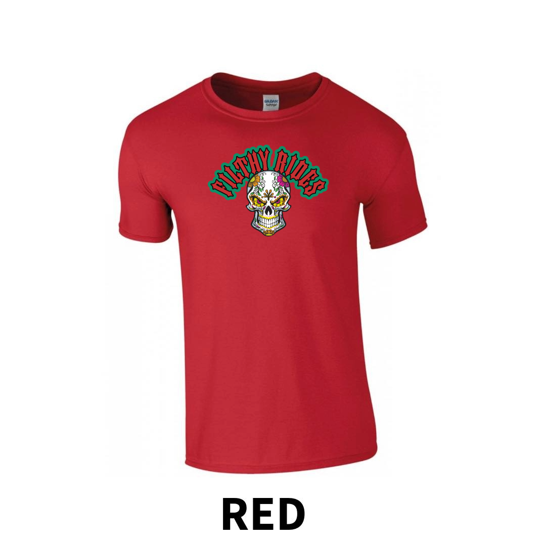 Filthy Rides Sugarskull T-shirt - Various colour options