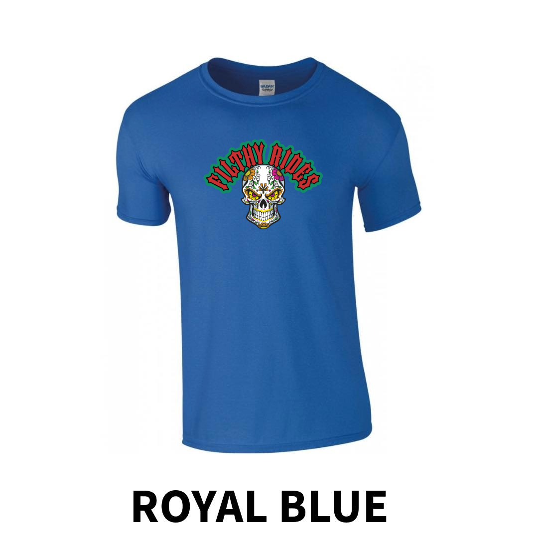 Filthy Rides Sugarskull T-shirt - Various colour options