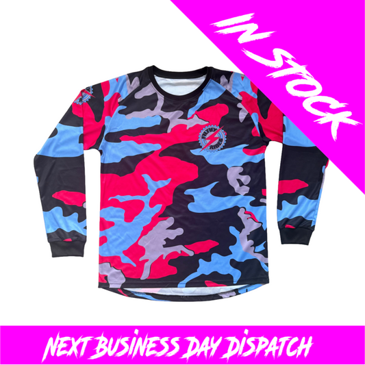 IN STOCK - MIAMI CAMO JERSEY - UNISEX ADULTS SIZE LARGE