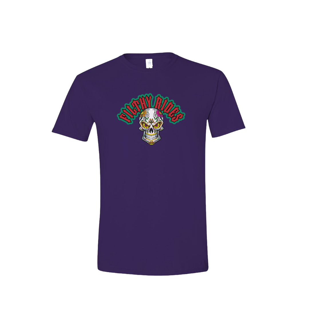 Filthy Rides Sugarskull T-shirt - Various colour options