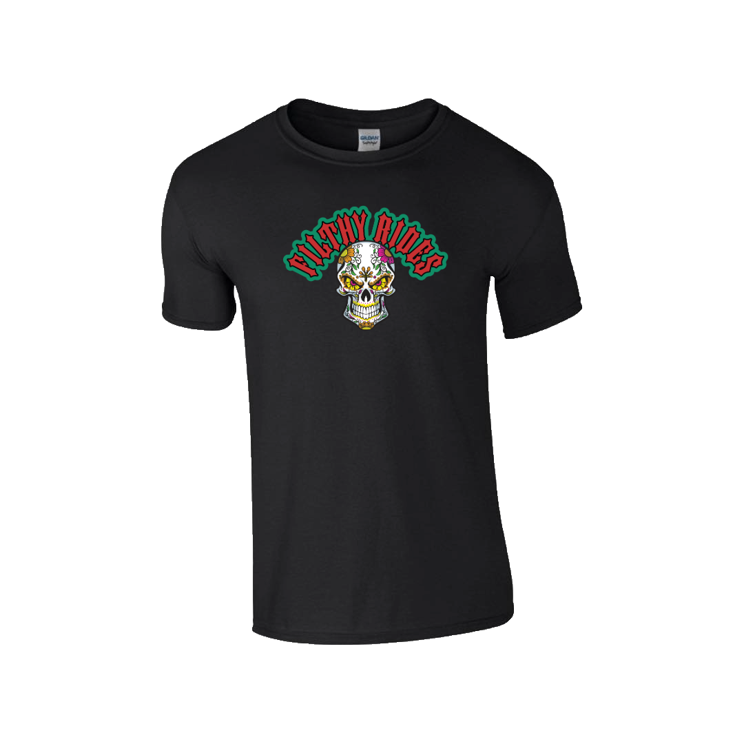 Filthy Rides Sugarskull T-shirt - Various colour options