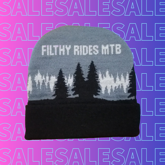 IN STOCK - Filthy Rides Beanie Hat - Black & Grey