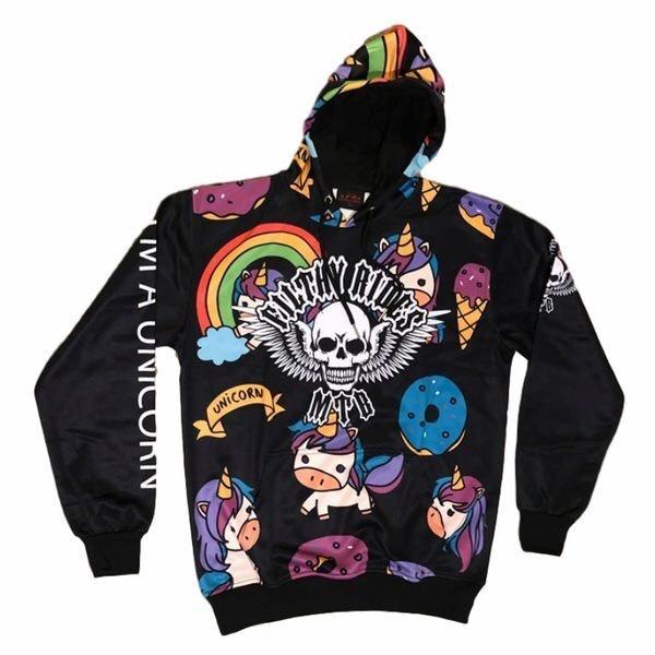 UNICORN BLACK HOODIE - (PRE-ORDER)