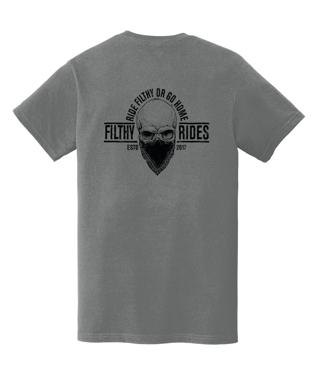 RIDE FILTHY OR GO HOME T-SHIRTS - BREAST & BACK PRINT