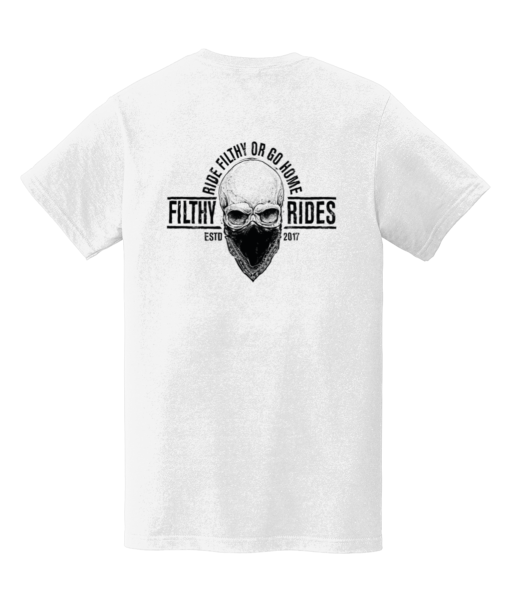 RIDE FILTHY OR GO HOME T-SHIRTS - BREAST & BACK PRINT