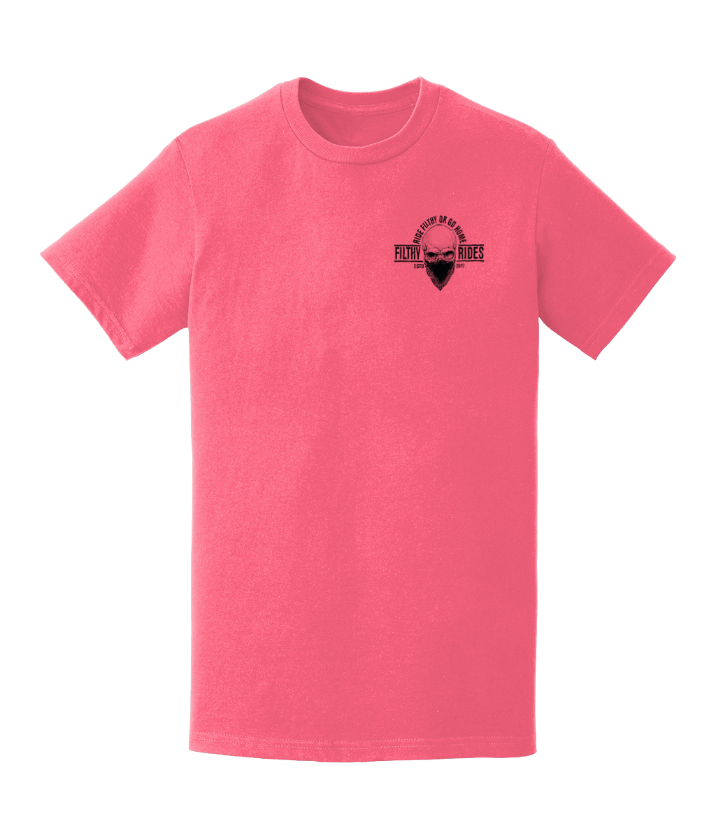 RIDE FILTHY OR GO HOME T-SHIRTS - BREAST & BACK PRINT