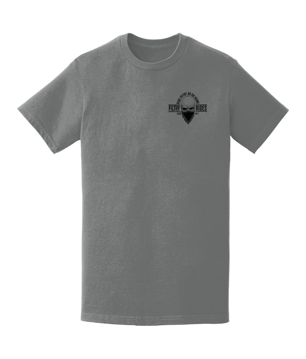 RIDE FILTHY OR GO HOME T-SHIRTS - BREAST & BACK PRINT