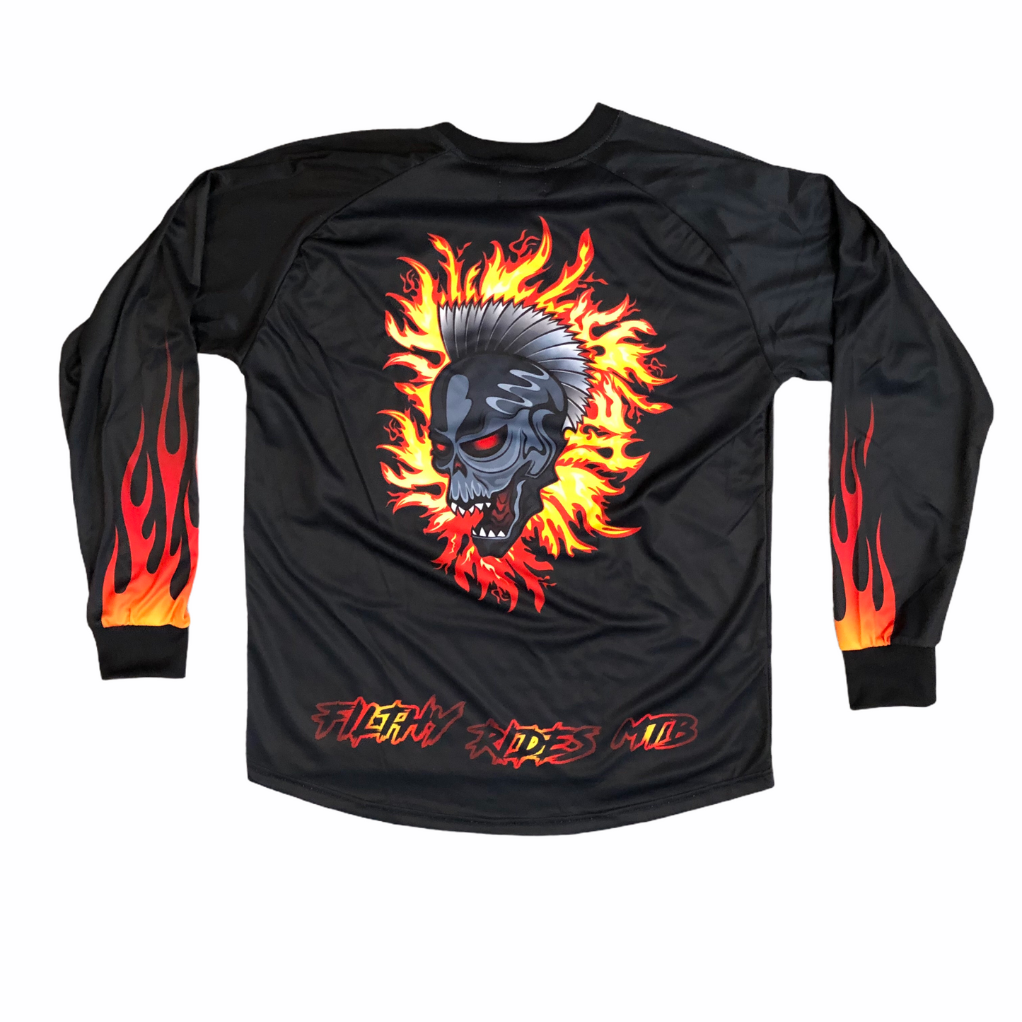FIRE JERSEYS (PRE-ORDER)- 2 BACK PRINT OPTIONS - LONG OR SHORT SLEEVE