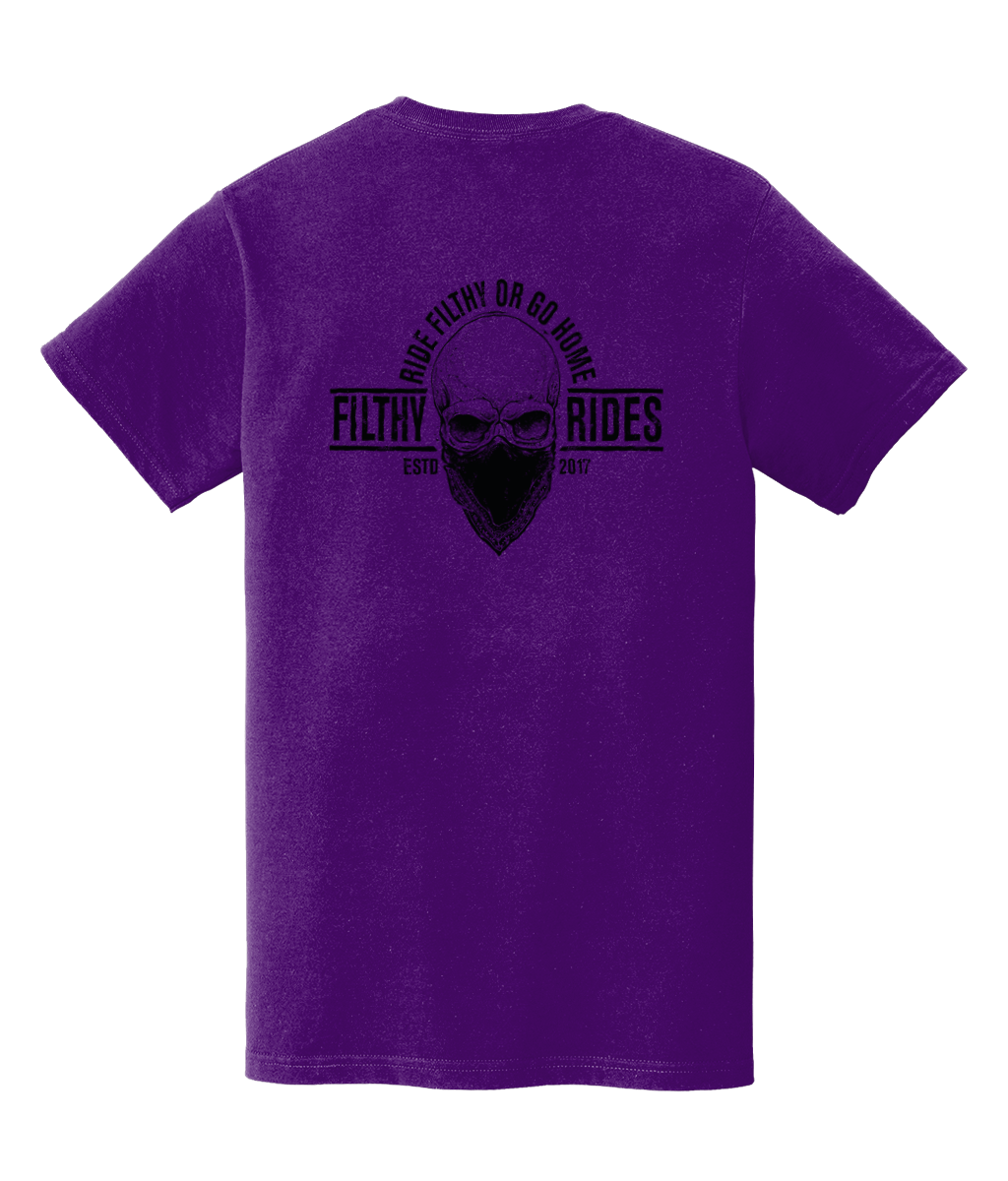 RIDE FILTHY OR GO HOME T-SHIRTS - BREAST & BACK PRINT