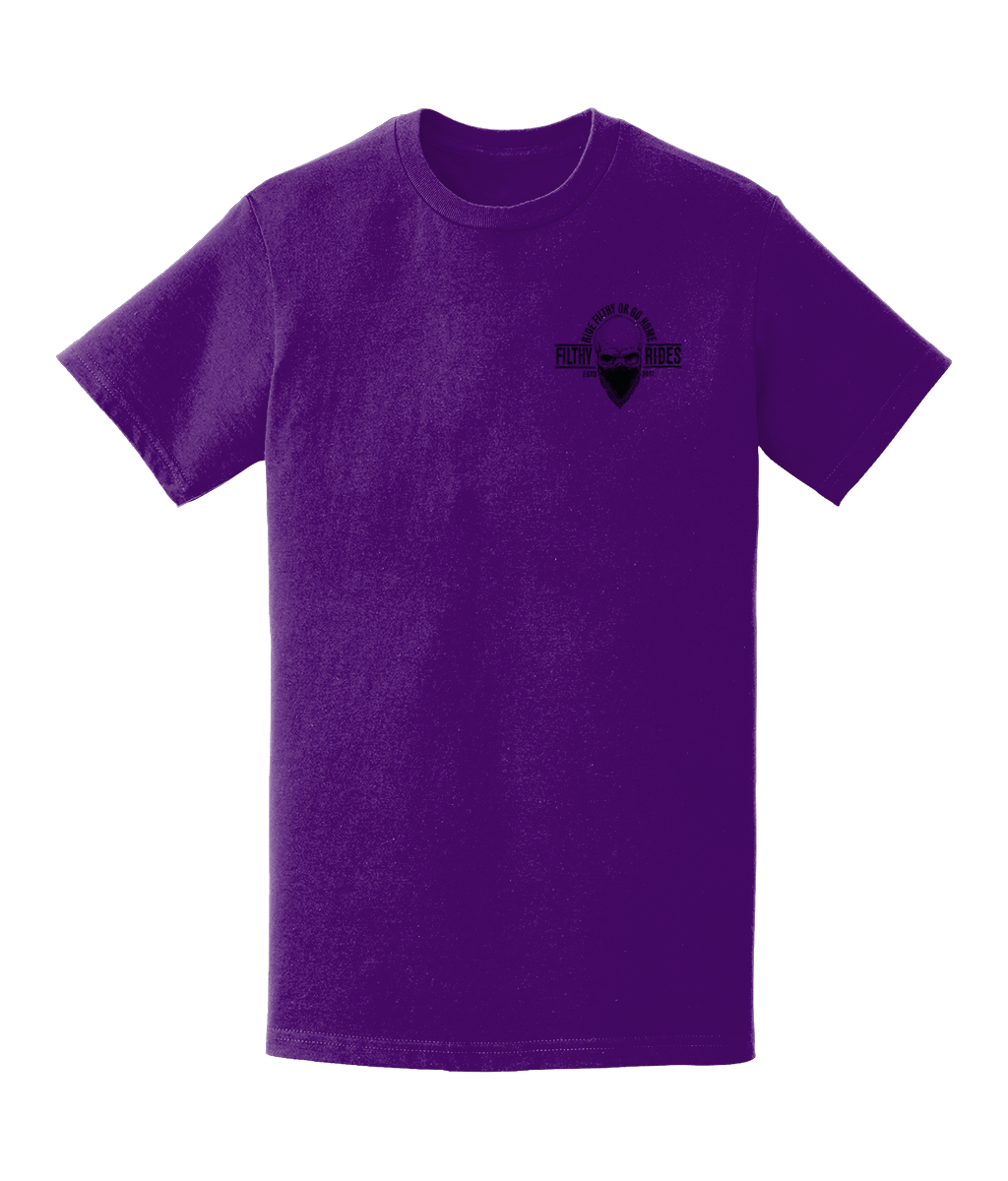 RIDE FILTHY OR GO HOME T-SHIRTS - BREAST & BACK PRINT
