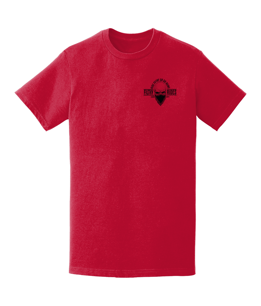 RIDE FILTHY OR GO HOME T-SHIRTS - BREAST & BACK PRINT