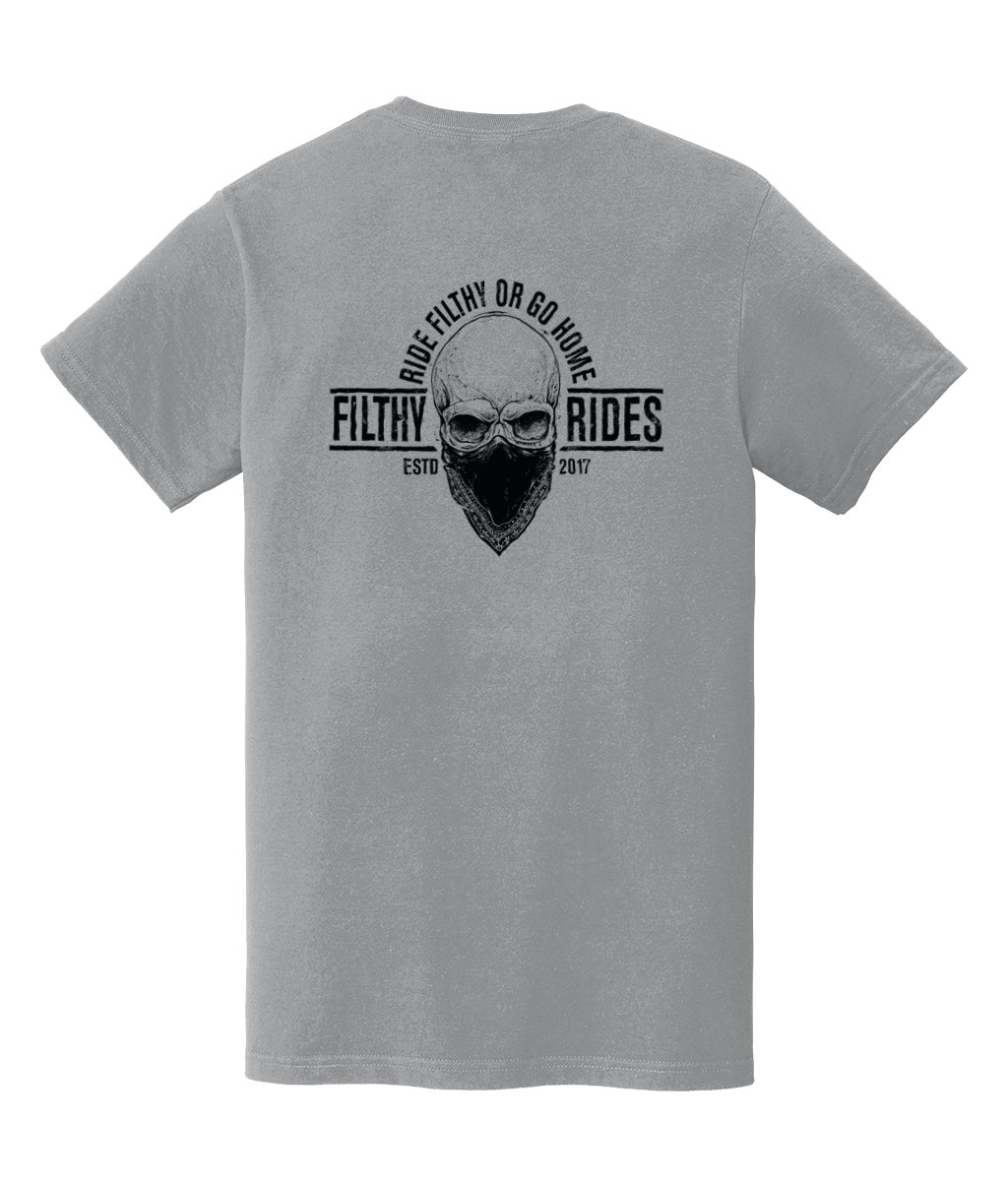 RIDE FILTHY OR GO HOME T-SHIRTS - BREAST & BACK PRINT