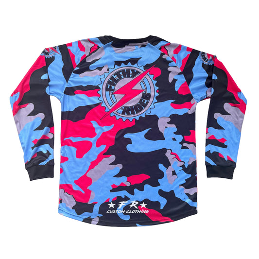 IN STOCK - MIAMI CAMO JERSEY - UNISEX ADULTS SIZE LARGE