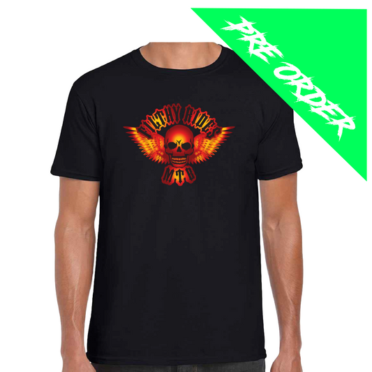 Filthy Rides Fire Skull T-shirt