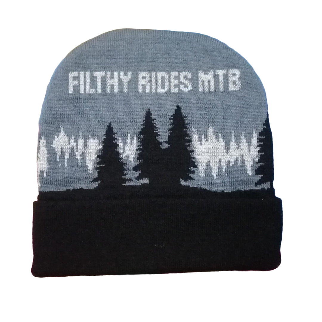 IN STOCK - Filthy Rides Beanie Hat - Black & Grey