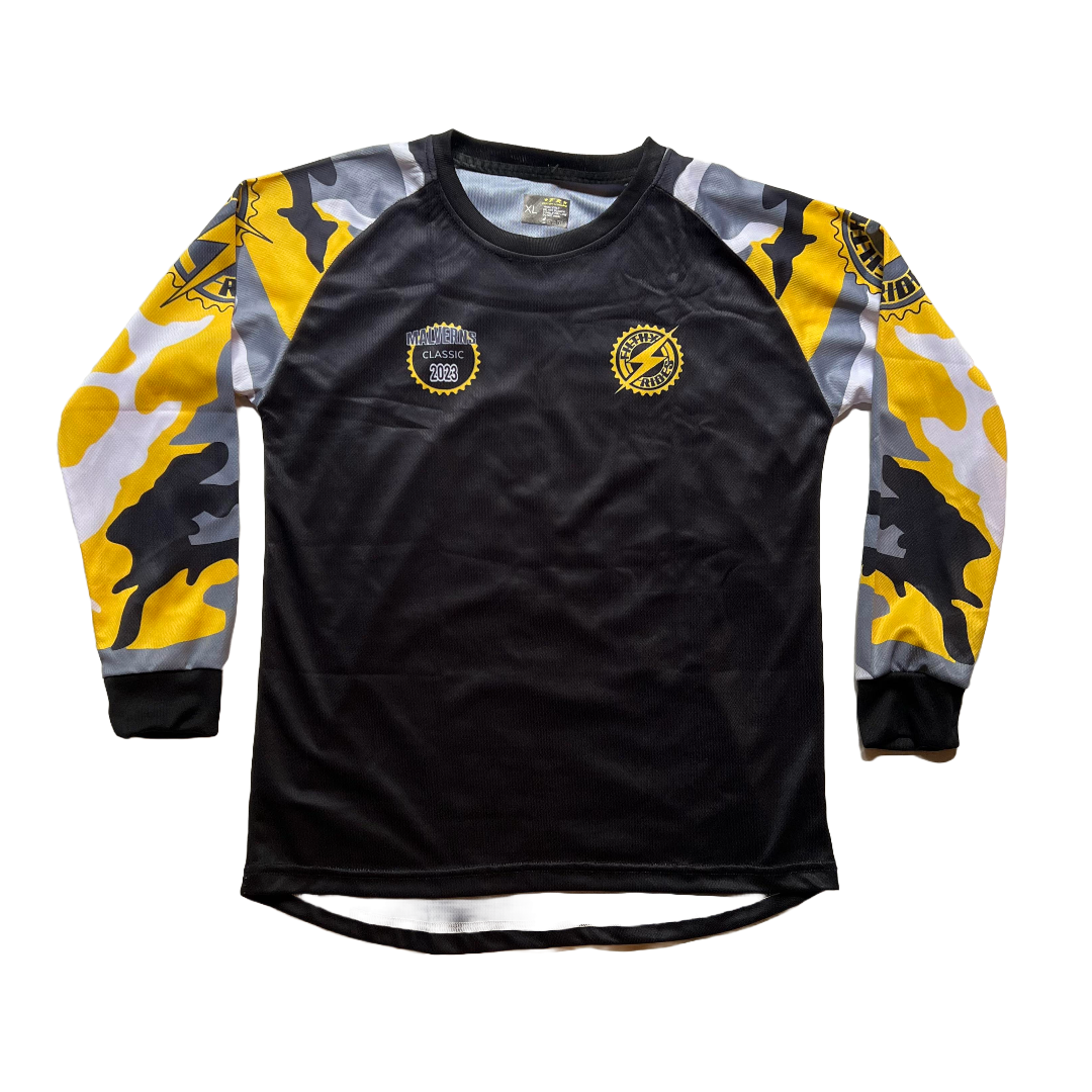 IN STOCK - YELLOW CAMO - YOUTH X-LARGE / ADULTS 2XS