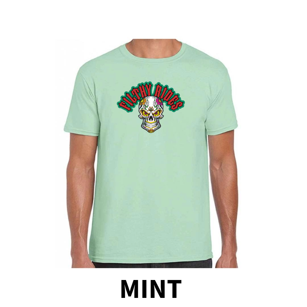 Filthy Rides  Sugarskull T-shirt - Various colour options