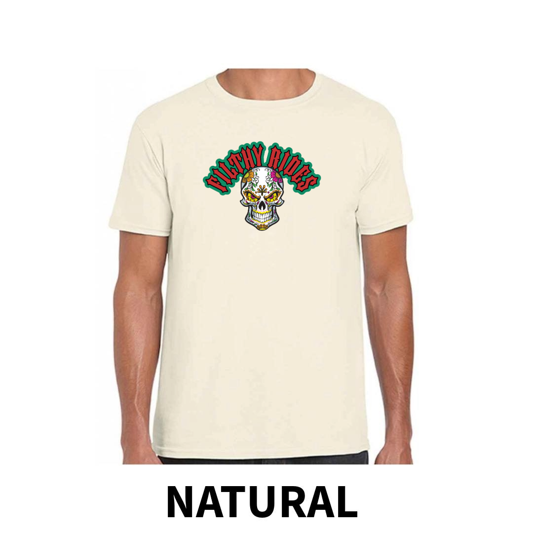 Filthy Rides  Sugarskull T-shirt - Various colour options