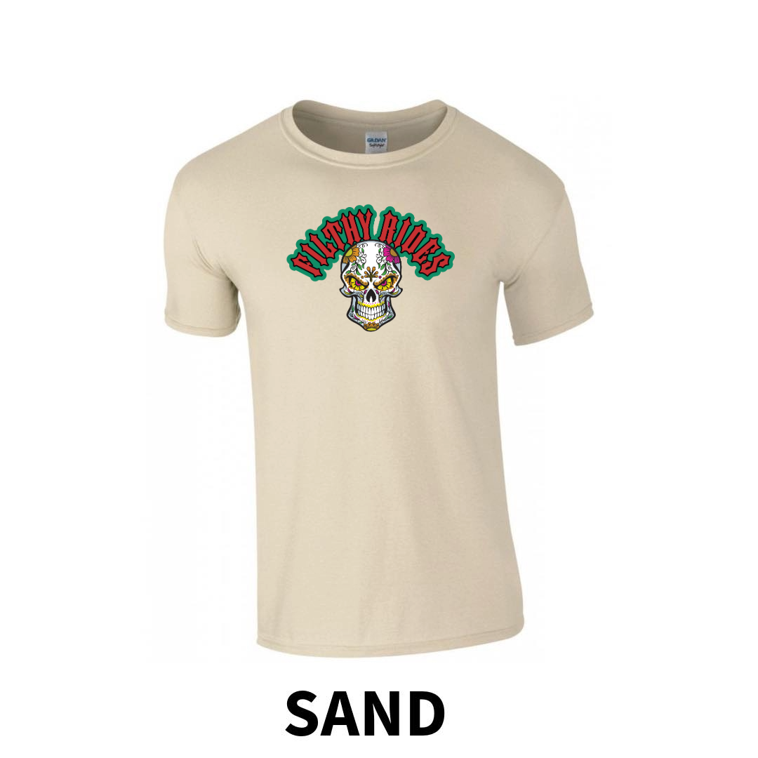 Filthy Rides  Sugarskull T-shirt - Various colour options