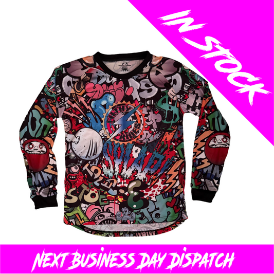 IN STOCK - GRAFFITI JERSEY - UNISEX ADULTS SIZE SMALL