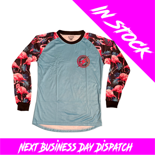 IN STOCK - FLAMINGO JERSEY - SIZE SMALL LADIES