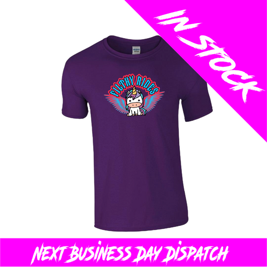 IN STOCK - Unicorn Wings Purple T-shirt - Size Medium