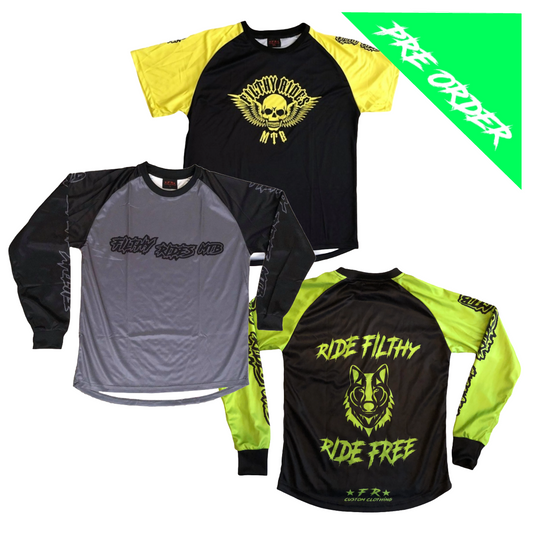 RIDE FILTHY RIDE FREE JERSEYS - LONG OR SHORT SLEEVE (PRE ORDER)