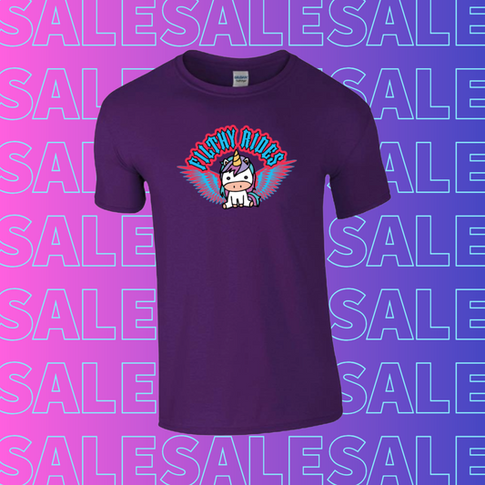 IN STOCK - Unicorn Wings Purple T-shirt - Size Medium