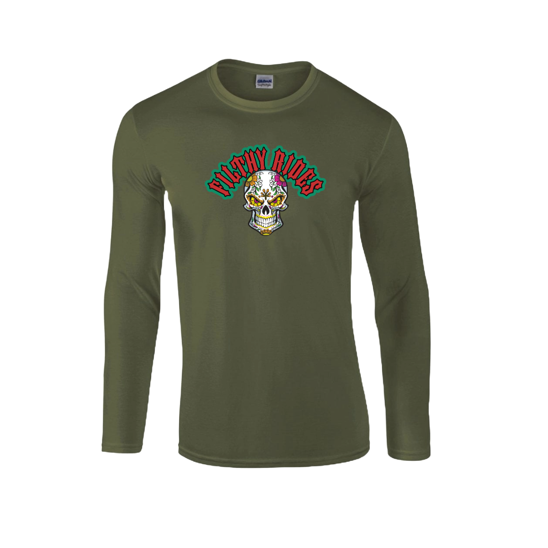 Sugar Skull Long Sleeve - Lots of colours