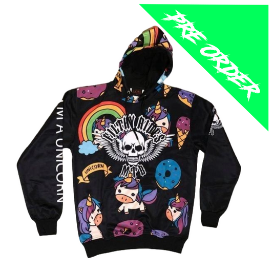 UNICORN BLACK HOODIE - (PRE-ORDER)