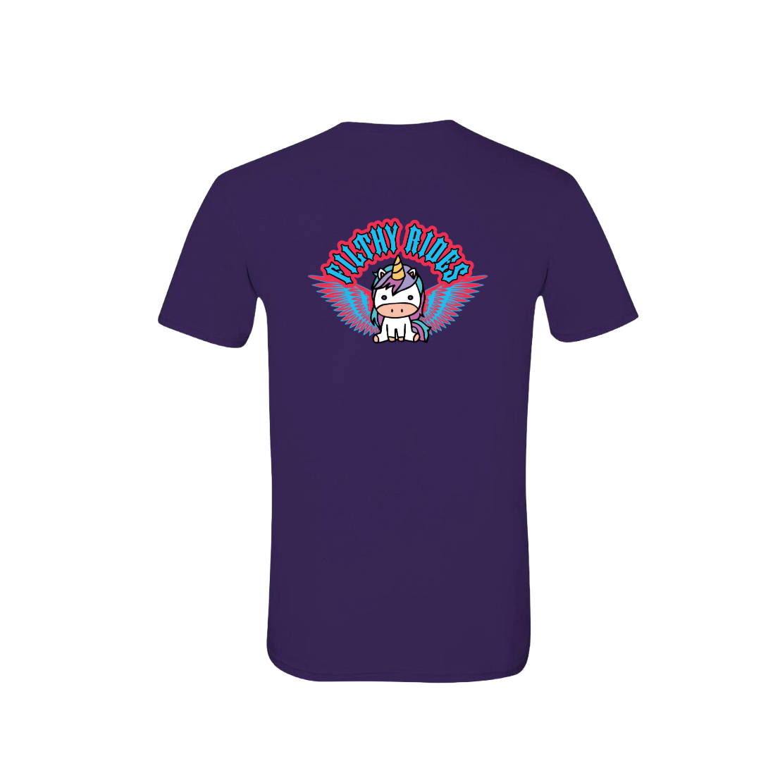 Filthy Rides Unicorn Wings T-shirt - lots of colours available