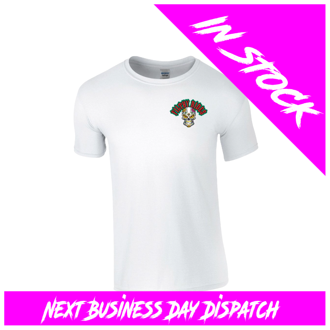 IN STOCK - Sugar Skulls White T-shirt - Size Large