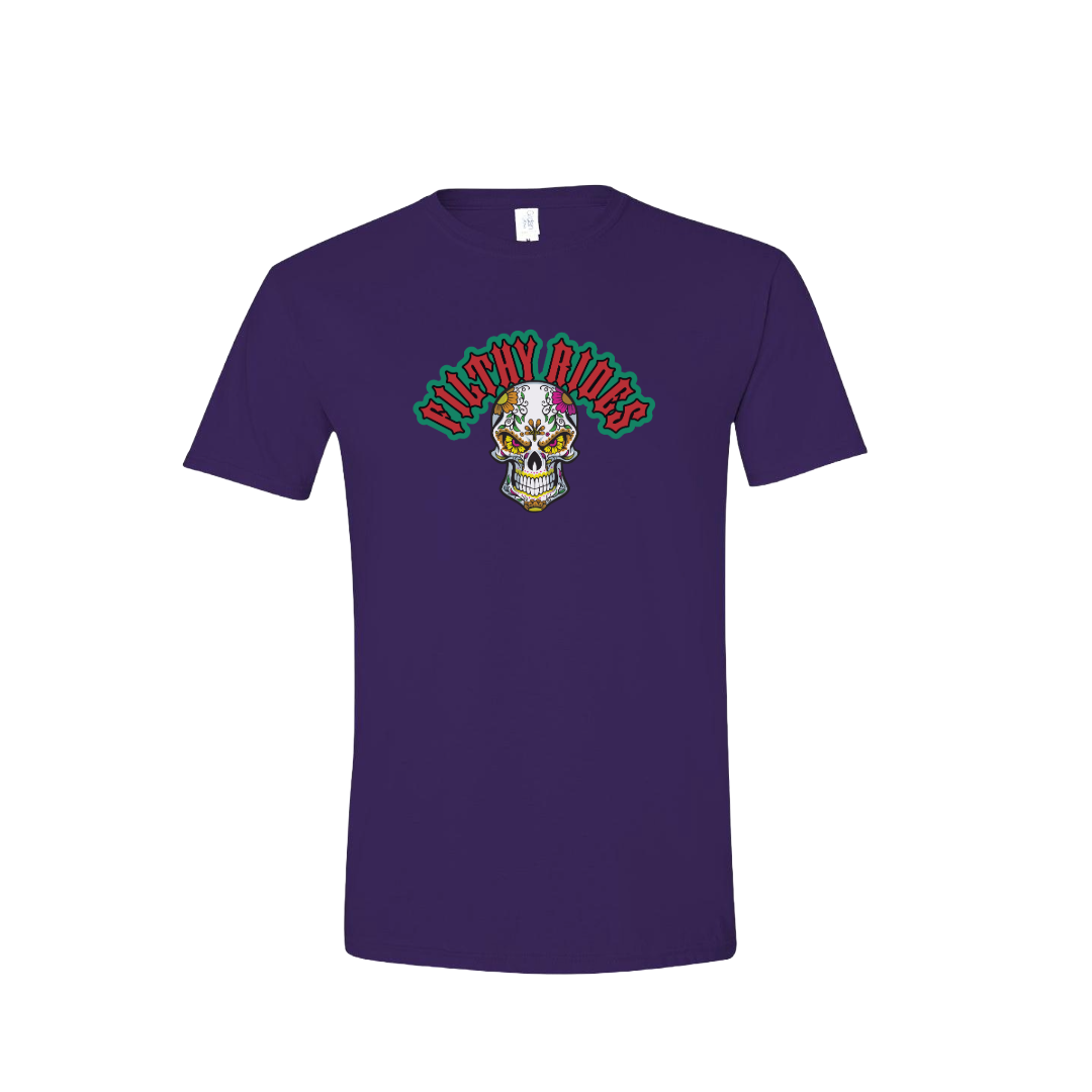 Filthy Rides  Sugarskull T-shirt - Various colour options